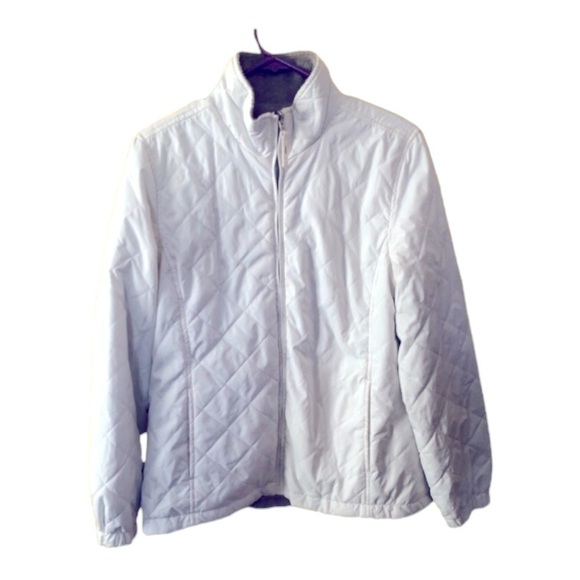 FADED GLORY Gray - White Reversible JACKET COAT Women's  Size M - Picture 1 of 7
